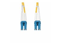 StarTech.com 6m (19.7ft) LC to LC (UPC) OS2 Single Mode Duplex Fiber Optic Cable, 9/125µm, Laser Optimized, 10G, Bend Insensitive, Low Insertion Loss - LSZH Fiber Patch Cord (SMDOS2LCLC6M) - Koblingskabel - LC/UPC-enkeltmodus (hann) til LC/UPC-enkeltmodus (hann) - 6 m - 6 m - 2 mm - fiberoptisk - dupleks - 9 / 125 micron - OS1/OS2 - halogenfri, passiv - gul SMDOS2LCLC6M