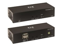 Eaton Tripp Lite Series DisplayPort to HDMI over Cat6 Extender Kit with KVM Support, 4K 60Hz, 4:4:4, USB, PoC, HDCP 2.2, up to 230 ft., TAA - Video/lyd-forlenger - HDMI, DisplayPort - over CAT 6 - opp til 70 m - TAA-samsvar - for P/N: B127A-010-H, P580-015-8K6, P580-020-8K6, P580-025-8K6, P580-030-8K6 B127A-1A1-BDBH