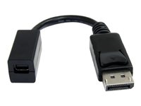 StarTech.com 6in DisplayPort to Mini DisplayPort Video Cable Adapter (DP2MDPMF6IN) - DisplayPort-adapter - DisplayPort (hann) til Mini DisplayPort (hunn) - 15.2 cm - formstøpt - for P/N: SV231DPU, SV231DPUA DP2MDPMF6IN
