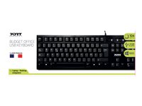 PORT OFFICE - Tastatur - USB - AZERTY - Fransk - løsvekt 900753