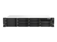 QNAP TS-864eU-RP - NAS-server - 8 brønner - kan monteres i rack - SATA 6Gb/s - RAID 0, 1, 5, 6, 10, JBOD, 50, 60 - RAM 8 GB - Gigabit Ethernet / 2.5 Gigabit Ethernet - iSCSI støtte - 2U TS-864EU-RP-8G