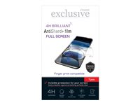 Insmat Exclusive AntiShard+ - Skjermbeskyttelse for mobiltelefon - full skjerm - 3D - film - gjennomsiktig - for Apple iPhone 16 Pro Max 861-1572