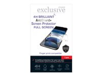 Insmat Exclusive AntiShard+ - Skjermbeskyttelse for mobiltelefon - fullskjerm, 4 H Brilliant - film - gjennomsiktig 861-1618