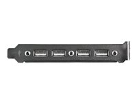 StarTech.com 4 Port USB A Female Slot Plate Adapter - USB panel - 4 pin USB Type A (F) (USBPLATE4) - USB-panel - USB (hunn) til 9-pins IDC (hunn) USBPLATE4