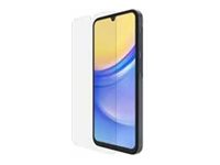 Belkin ScreenForce - Skjermbeskyttelse for mobiltelefon - 2.5D - glass - gjennomsiktig - for Samsung Galaxy A15 OVB041ZZ