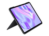 Logitech Combo Touch - Tastatur og folioveske - med styrepute - bakbelysning - Apple Smart connector - QWERTY - Nordisk (dansk/finsk/norsk/svensk) - grafitt - for Apple 13-inch iPad Pro M4 Wi-Fi, M4 Wi-Fi + Cellular 920-012763
