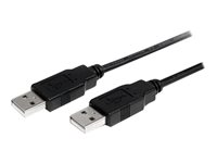 StarTech.com 2m USB 2.0 A to A Cable - M/M - 2m USB 2.0 aa Cable - USB a male to a male Cable (USB2AA2M) - USB-kabel - USB (hann) til USB (hann) - USB 2.0 - 2 m - svart - for P/N: SV231HDMIUA USB2AA2M