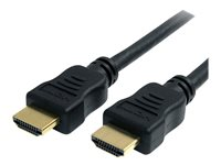 StarTech.com 2m High Speed HDMI Cable w/ Ethernet Ultra HD 4k x 2k - HDMI-kabel med Ethernet - HDMI hann til HDMI hann - 2 m - svart HDMM2MHS